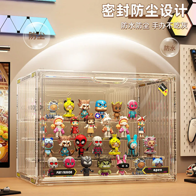 Transparent Miniature Display Box Containerized Designs Acrylic Storage Box Collectible Figures And Blind Box Storage Box