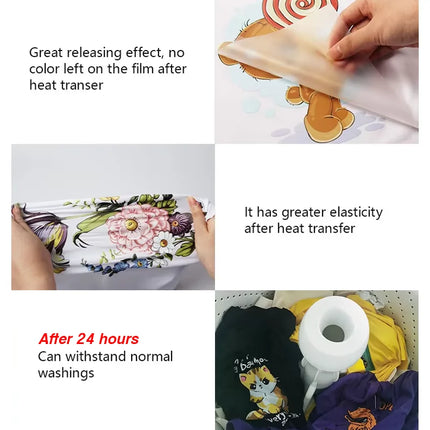 Custom Logo or Picture Iron On Heat transfer Stickers For Clothing DIY Washable T-Shirts Thermal Patch DTF Colorful Vinyl