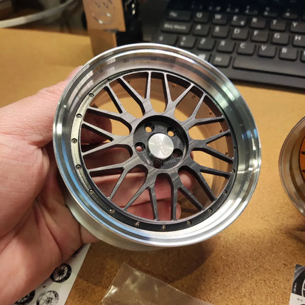 1/5 Car Model Metal Forged Assemble Refitting Wheel Hub  Creative Desktop Display  Personalized  Modification Toys Gift