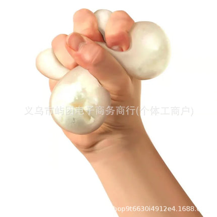 NeeDoh Schylling Inc Sensory Squeaky Stress Ball Snowball Squeaky Stress Ball
