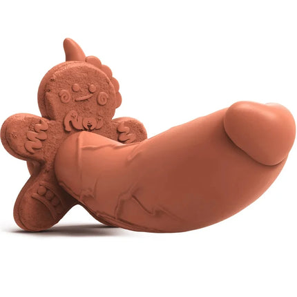 Monster Dildo Silicone Fantasy Colourful Cute Dildo Gingerbread Man Strong Suction Cup Dragon Dildo Anal Plug Sex Toys For Women