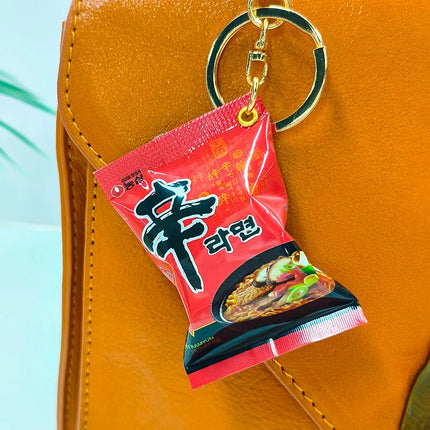 Simulation Instant Noodles Keychain On The Phone Mini Snacks Pendant Bag Pendant Jewelry Gifts