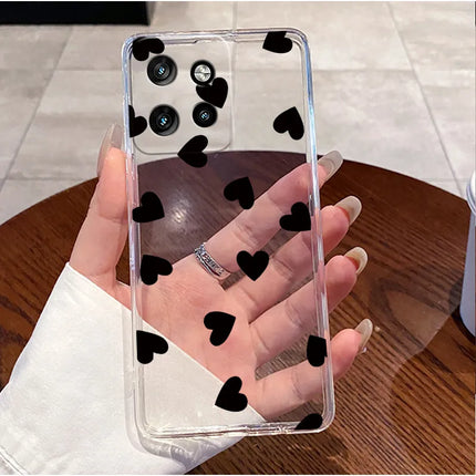 Soft Silicone TPU Clear Case For Motorola Edge 50 Neo 5G/Moto S50 5G Viral Elegant Kitten Painted Casing Shockproof Cover