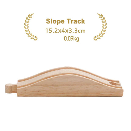 Kinds Of Wooden Track Accessories Beech Wood Railway Train Track Toys Fit for Biro All Brands Wooden Tracks Kids Education Toys