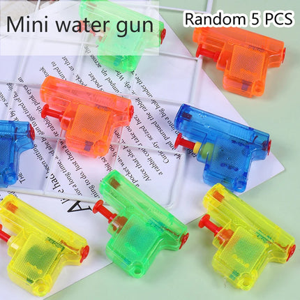 （Summer6）5 Pcs/set Summer Seasides Water Toys Handheld Manual Watergun Toy Children Adult Outdoor Swimming Pool Seasides Props