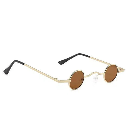 Shatar Glass Lenses New Ultra Small Circular Mini TikTok Live Funny Sunglasses Internet Celebrities Men's And Women's Sunglasses
