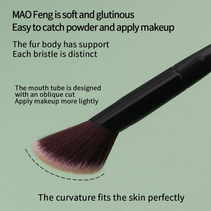 1/2PCS  soft bevel blush brush, highlight brush, contour brush, and smudge brush - a multi-purpose makeup brush tool