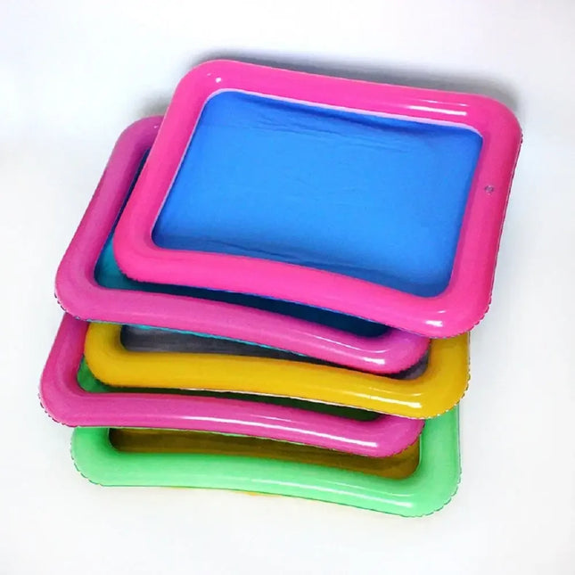 Multifunction Indoor Inflatable Sand Tray Toys for Children Play Sand Modeling Clay Supplies Slime Table Accessories Kids Gifts