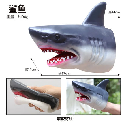 Hand Puppets Dinosaur Head Model Toy T-Rex Dinosaur World Animal Model Action Figures Collection Toy For Kids Soft Toy Gifts