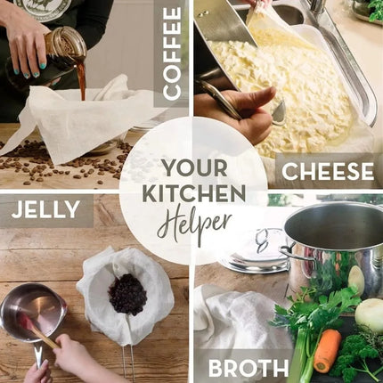 New Cheese Cloth Cheesecloth Bags for Straining Nut Milk Bags Cold Brew Bags Tea Yogurt Coffee Filter Strainers Bag