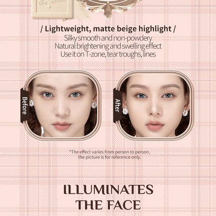 Flower Knows Chocolate Wonder-Shop Highlighter Contour Powder Face Palette For Women Bronzer Illuminator original highend makeup