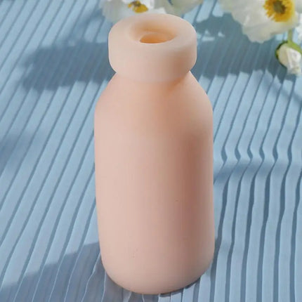 Milk Bottle Shape Male Masturbation Cup Silicone Masturbator Soft Emulational Vaginal Bulge Adult Sex Toys For Men Penis Trainer