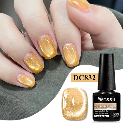 Moonlight Crystal Cat Magnetic Gel Nail Polish Holographic Glitter Semi Permanent Nail Art UV Gel Soak Off Varnish Nail Supplies