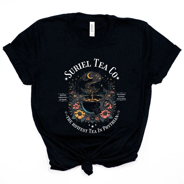 Suriel Tea Co Shirt ACOTAR Suriel Tea T-Shirt Velaris Sarah J Maas Tees A Court of Thorns and Roses SJM Merch Book Lover Gift