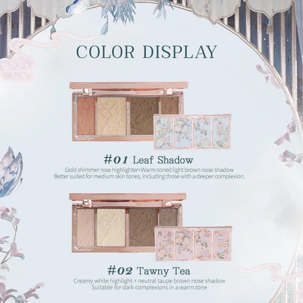 Flower Knows Butterfly Cloud Collar Collection Embossed Highlight & Contour Palette 16g