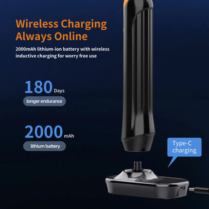 S9 Sonic Electric Toothbrush for Adult Whitening&Gum Care,Rechargeable 180-Day Battery 5 Modes IPX7 Waterproof,4 Brush Heads