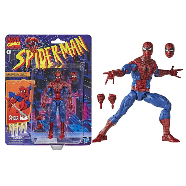 Hasbro Spider Man 2099 Miguel O Hara legends Venom Deadpool Action Figure Toys Change Face Statue Model Doll kids for Toy Gift