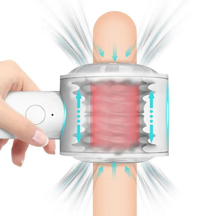 Male Automatic Telescopic Male Mastubator Blowjob Masturbation Equipment Machine Adult Goods Sex Toys for Men Masturbators Cup