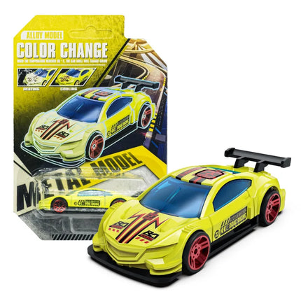 Magic Color Changing Racing Car Model 1:64 Temperature Sensitive Inertia Pull Back Cars Toys Crash-Resistant Durable Boys Gift