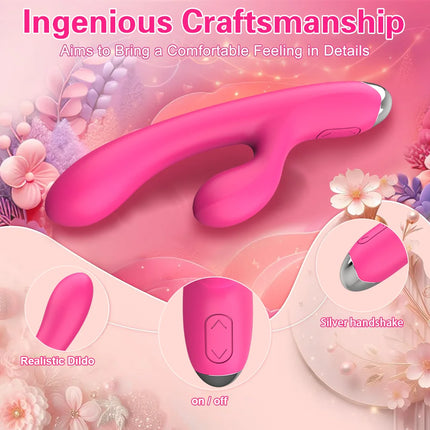 Rabbit Vibrator Realistic Dildo Sex Toys for Women 10 Vibration G Spot Clitoral Vibrators Stimulator Sextoy for Adults Goods 18+