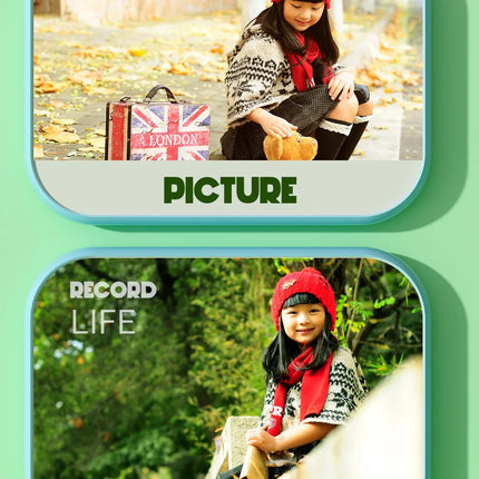 Kids Digital Camera Dual Camera HD Instant Print Camera Toys Mini Color Display Thermal Print Camera Toy Birthday Gift
