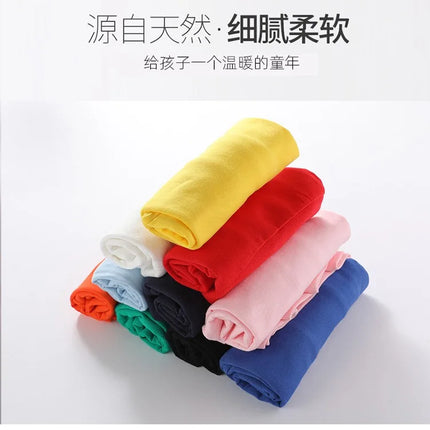 Spring Children's Cotton sweatshirt Boy and Girl Casual Solid Plain Hoodies Tops 3-10 Years Kids Long Sleeve T-shirt Cltohes