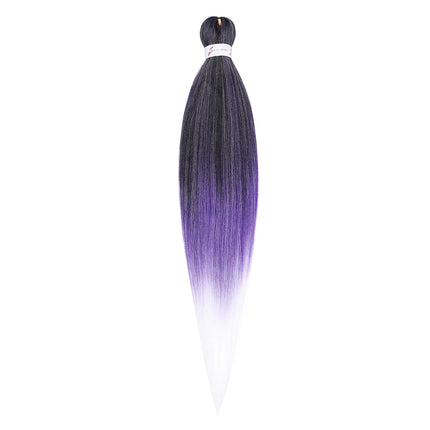 Pre-stretched Braids Hair Professional Itch Free Hot Water Setting Synthetic Fiber Ombre Yaki Texture Braid Hair Extensions