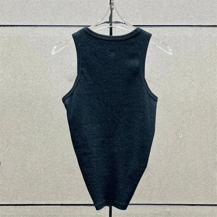 Women's t-shirts New twisted flower knotted sleeveless top for summer 2025 Elastic slim pure cotton women's vest corset crop top