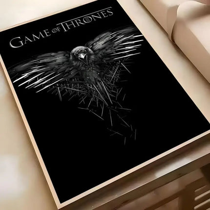 Anime G-Game Hot T-Thrones-S Poster Poster Waterproof HD Wall Art Decal Self-Adhesive Aesthetic Decor For Home Living