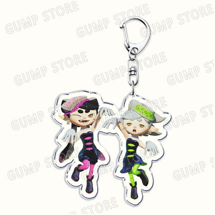Popular Video Game Keychains for Accessories Bag Keyrings Marina Ida Inklings Pearl Houzuki Marie Octoling Jewelry Gamer Gifts