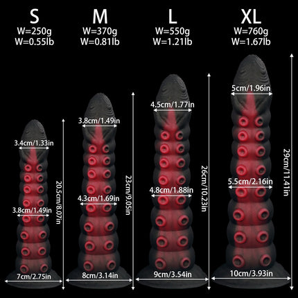 New Tentacle Anal Plug Mixed Color Alien Dildo Soft Huge Butt Plug Suction Cup Anal Toys Vaginal Anal Dilator Sex Toys Women Men