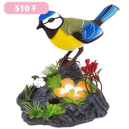 Sound Voice Control Electric Bird Pet Toy Electric Simulation Induction Bird Cage Birdcage Kids Toy Gift Garden Ornaments