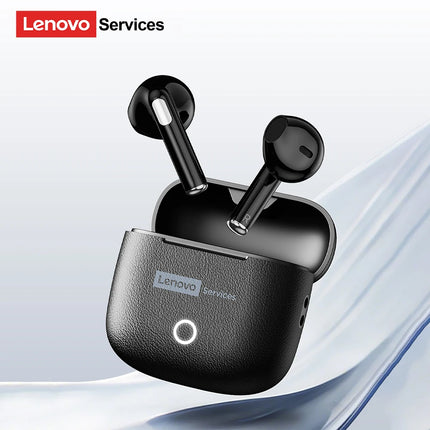 New Lenovo LE220 TWS Bluetooth 6.0 Leather Earphones Ultra-low Latency Wireless In Ear Headphones ENC Noise Reduction Earbuds