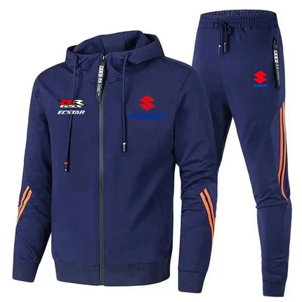 2026 Suzuki Logo Men's Hooded Sweatshirt Casual Set Style New Model Suzuki Pattern Fashionable Simple Hoodie