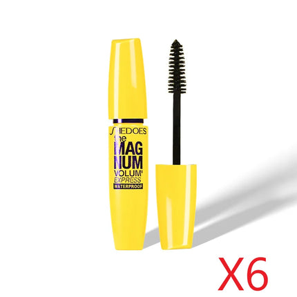 SHEDOES Yellow Mascara Waterproof Lengthening Curling Volumizing Natural Long-Lasting Smudge-Proof Eye Makeup Cosmetics