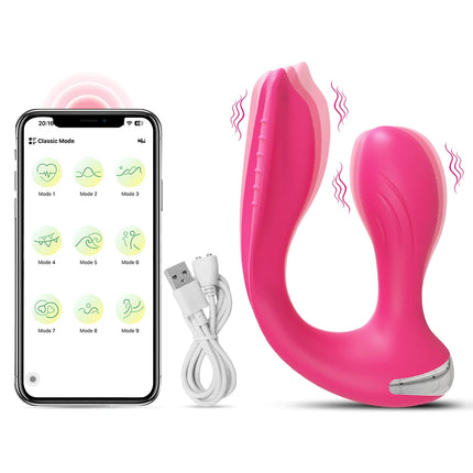 APP Control Panties Vibrator for Women Clit Stimulator Dual Ended Vagina Anal Vibrator Female Masturbator Sex Toy for Couples