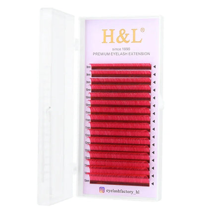 Color Lashes Violet Blue Brown Green Red White Pink Yellow Eyelash Extensions Individual Colored Eyelashes False Mink Eyelashes