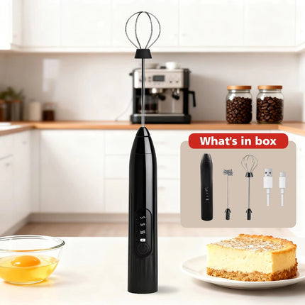 1 Electric Egg Beater, Coffee Mixer, Handheld Milk Frother, Electric Jam Maker, Butter Maker, Kitchen Food Mixer