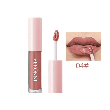 12 Color Non-stick cup Velvet Satin Gloss Lip glaze Mist Liquid matte lipstick Waterproof long-lasting color liquid