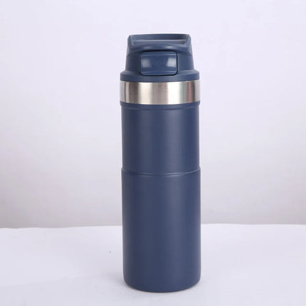500ml Bpa Free Classic Trigger Action Travel  Coffee Mug 16OZ Double Wall Cup Insulated Sports Portable Water Bottle