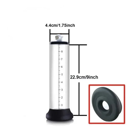 22/30cm Acrylic Penis Pump Accessories Vacuum Penis Enlarger Sex Toys for Man Cylinder Set Penis Enlargement Penile Trainer 18
