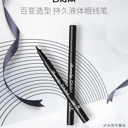 DNM 12 Colors Eyeliner Pen Waterproof Soft Sponge Head Silkworm Pen Quick Dry Black Natural Coloring Liquid Eyeliner White