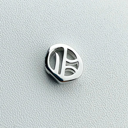 Unique Real 925 Sterling Silver Old English Letter A-Z Initial Charm Pendant For Women Girls Men Spiriti Jewelry Gift For Friend