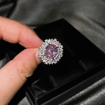 3Pcs/set For Women Girls Party  Elegant Luxury Fashion Crystal Zircon Necklace Earrings Ring Wedding Bride Jewelry Set Gifts
