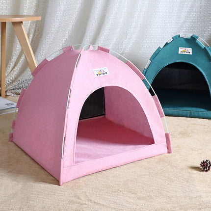 Foldable Pet House Pet Tent Four Seasons Universal Cat and Dog Pet Nest Summer Cool Mat Outdoor Portable Foldable Breathable