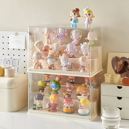 Acrylic transparent dust-proof Le Master's ornament display cabinet, milk oil wind blind box storage box, Bubble Mart organizati