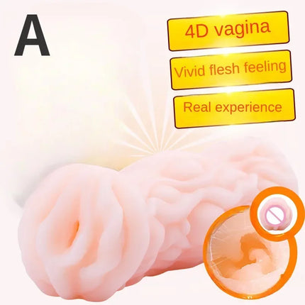 15cm Male Masturbator Real Pussy Vaginal for Men Glans Sucking Penis Sucker Cock Exerciser Erotic Products Sex Toys Adults 18+
