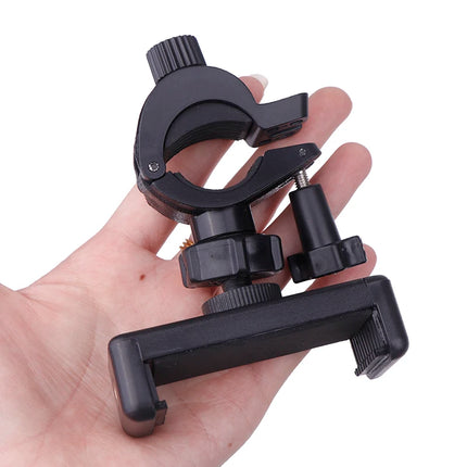 1Set SLR Camera Phone Holder For Circular Lamp Tripod Phone Live Streaming Bracket Automatic Clamping 360 ° Rotating Bracket