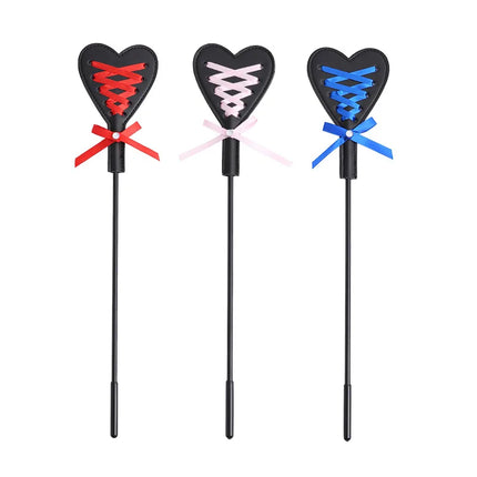 3 Colors PU Leather Ribbon Spanking Paddle 43CM Long Whips Flirting Slave BDSM Bondage Flogger Sex Toys For Woman Men Sex Shop ﻿