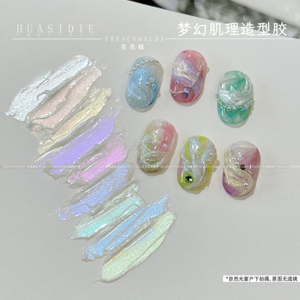 9 colors aurora free wash nail polish solid variable glue smooth soaking UV semi-permanent paint varnish oil painting glue